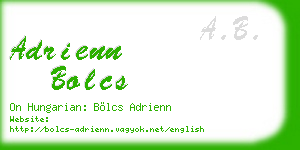 adrienn bolcs business card