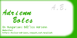 adrienn bolcs business card